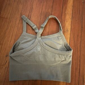Aritzia TNA Olive Green Sports Top